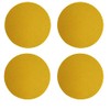Mokoboho 4 Inch Round Felt and Cork Coasters (Yellow, 4)
