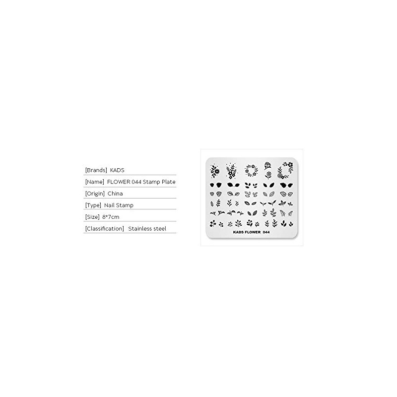 KADS New Nail Stamping Plate Flower Nature Nail Art Stamp