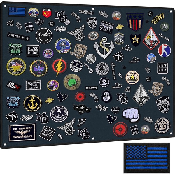 IronSeals Tactical Board Patch Organizer Holder Display with Loop Surface,