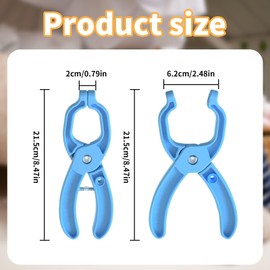 Safety Eye Tool Auxiliary Tool for Attaching Safety Eyes, 1 PCS Blue Eye Snapper Crochet Tool for Attaching Safety Eyes Doll Making Supplies, Stuffed Animals Crocheting Doll