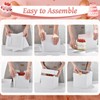 DOYIDE 12Pcs Cake Boxes, 12x12x6 Inches White Bakery Boxes with