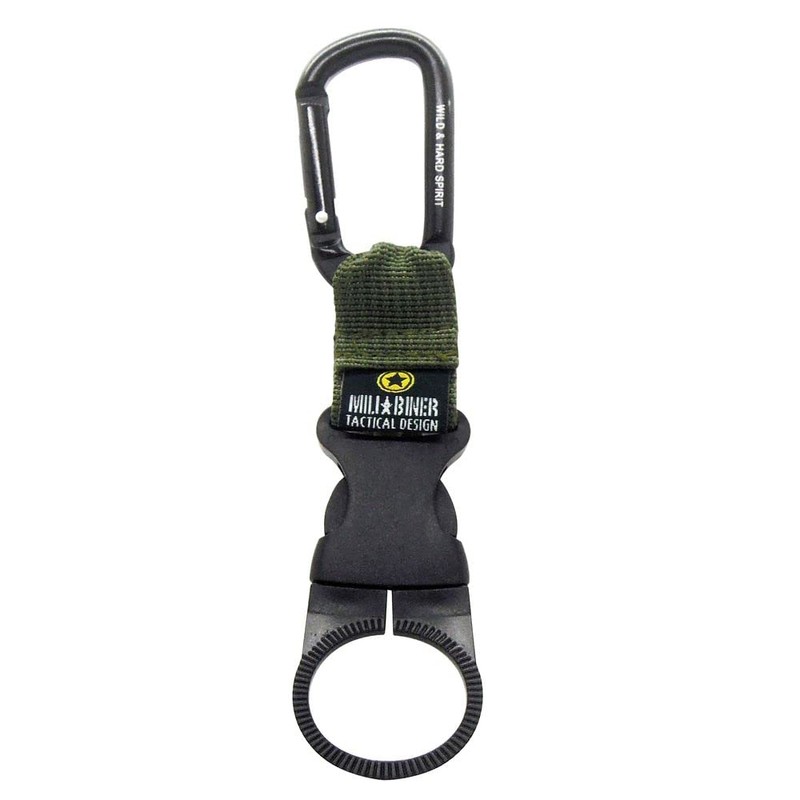 Nakayashi Manufacturing Tough Label 19842 Plastic Bottle Holder with Carabiner