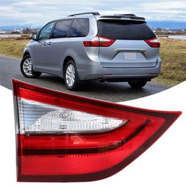 WFLNHB Left Side Inner Tail Light Assembly Replacement for Toyota Sienna 2015-2019 Driver Side Rear Brake Lamp 8159008030 TO2802117