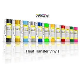 VVIViD V2 Professional HTV Heat Transfer Film Iron-On Vinyl Roll (Fluoescent Pink, 6ft x 12in)