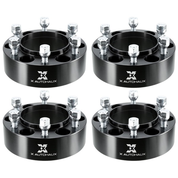 X AUTOHAUX 4pcs 6 Lug 2'' Thickness M12x1.5 Thread 6x5.5"