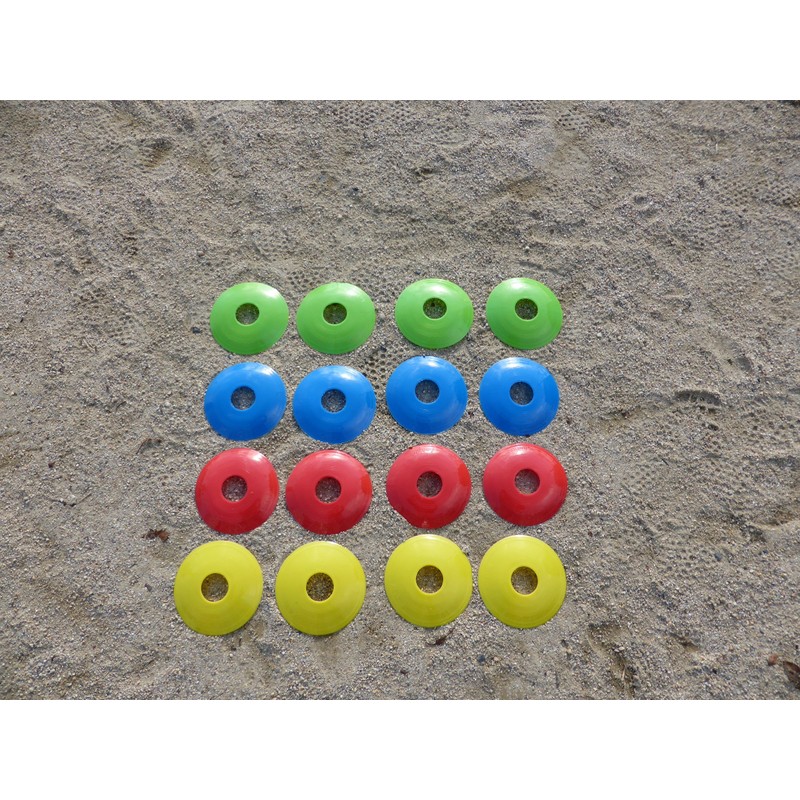 Aoakua Flat Compact Disc Marker Cones Flat Markers with Storage