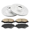 PHILTOP Front Brake Pads and Rotors kit Fit for Honda