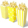 Pack of 18 Popcorn Trays, Popcorn Bags, Striped Popcorn Buckets,