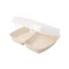 BIOZOYG Reusable Menu Containers with 2 Compartments HP4/2 Pack of