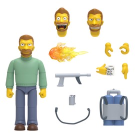 Super7 Ultimates The Simpsons Hank Scorpio - 7" The Simpsons Action Figure with Accessories Classic TV Show Collectibles and Retro Toys
