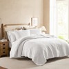 WDCOZY White Oversized King Size Quilt Set, Muslin Cotton Shell