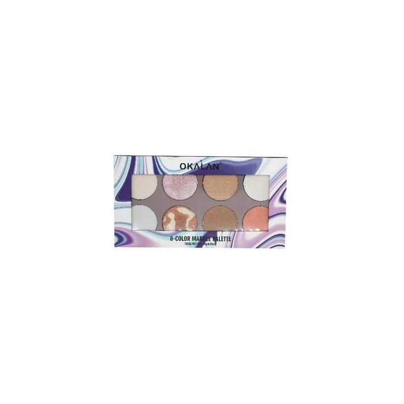 8 Color Marble Face Palette