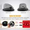 GLOFE Roof Running Cab Marker Light Smoked Cover Lens/Base Compatible
