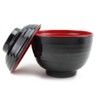 Japanese Melamine 味噌湯ボウル Miso Soup Rice Bowls With Lid (B11894)