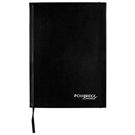 Mead Cambridge Casebound Notebook, 11" x 8 1/2", 1 Subject, Legal Ruled, 160 Pages (80 Sheets), Black