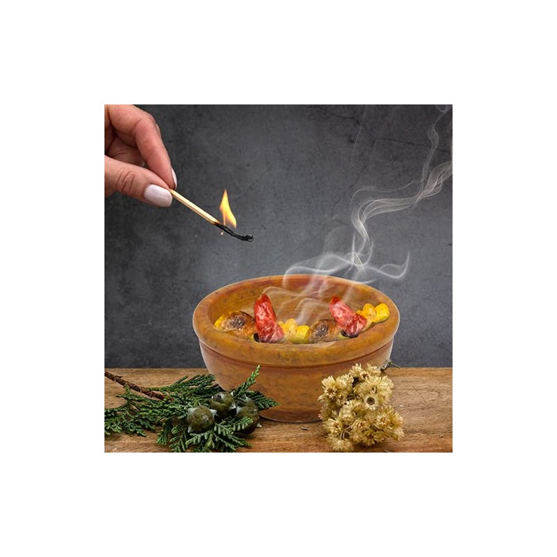 MaMeMi Amber Incense Bowl Diameter 6.5 cm