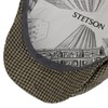 Stetson Silk Houndstooth Flat Cap - Multicoloured Hat in Houndstooth
