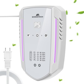 Cat Litter Deodorizer & Ozone Odor Eliminator, Pet Odor Eliminator Air Purifier for Home, Plug-in Litter Box Deodorizer for Strong Cat Urine & Poop Smell, 5 Modes for Cat Room, Kitchen, Toilet
