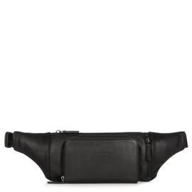 Lancaster Homme Soft Vintage Belt Bag Black, black