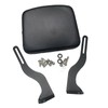 Motorcycle Passenger Backrest Sissy Bar Pad Adjustable Rear Cushion for