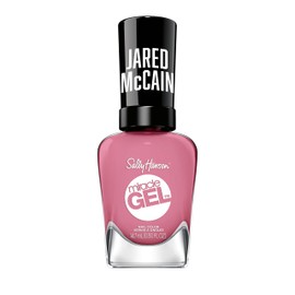 Sally Hansen Miracle Gel™ x Jared McCain, Point Guard Pink, Long Lasting, Gel-Like Formula, No UV Lamp Needed, PInk Nail Polish