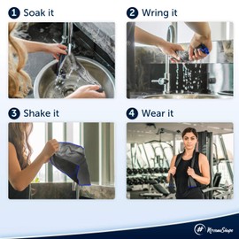 NirvanaShape Cooling Towels Set of 2 | Ice Cold with Instant Cooling Effect, Ultralight & Self-Cooling | Cooling Towels for Sports & Leisure | for Running, Strength Training, Golf, Hiking