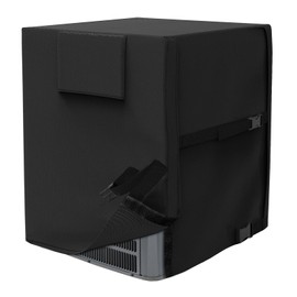 AKEfit Air Conditioner Cover for Outside Units, 600D Heavy Duty Waterproof Outdoor Air Condition Covers Window Air Conditioner Cover Applicable to Air Conditioner Cover in Winter 34x34x30 inches Black