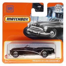 Matchbox - 1953 Buick Skylark Convertible - MB 83/100 - HFR61 - Short Card - Black - GM - Superfast Lesney - Mattel 2022 - 1:64