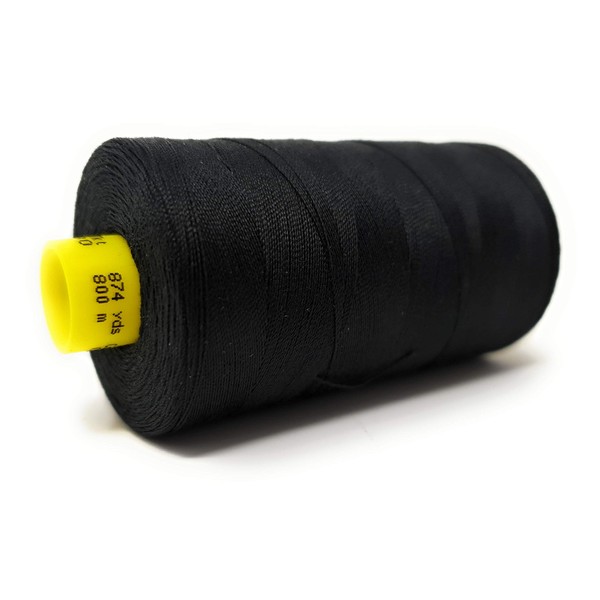 Gütermann Mara 80 Robust Sewing Thread Polyester 800 Metres Sewing Machine Yarn UV Resistant Tear-Resistant (Black, 1)