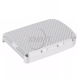 Unbranded Motor Chrome Brake Large Pedal Pad Cover Fit For Harley Electra Street Glide US