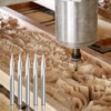 HUHAO 5pcs V Router Bits 20-90 Degree Engraving Bits 1/8