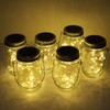 Cynzia Solar Mason Jar Lights, 6 Pack 20 LED Fairy