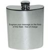 Wentworth Pewter - 6oz Pewter Kidney Hip Flask - FREE