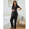 JiniGolla Women's Nursing Pajamas Maternity Pjs 2 Piece Short Sleeve