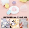 Powder Puff Case, Triangle Makeup Sponge And Container, Travel Mini
