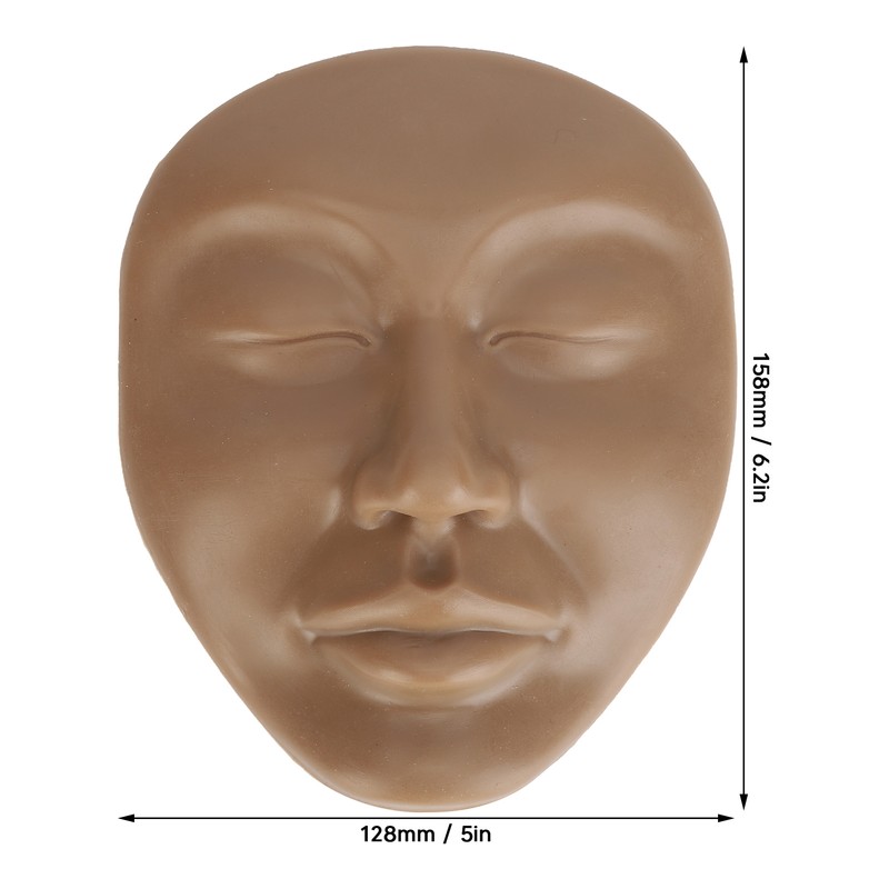 5D Makeup Practice Mannequin Solid Silicone Elastic Soft Microblading Supplies