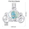 Vie Jeune 10pcs Silver Pearl Cage Locket Pendants, Essential Oil