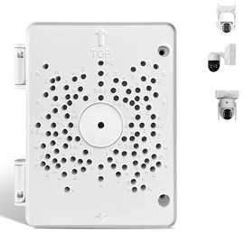 (Universal PTZ Camera Junction Box) Security Camera Bracket Outdoor, Plastic Waterproof Mount Bracket Hide Cable Junction Box for CCTV Surveillance Camera (All-Model PTZ Cable Management Box)