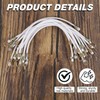 12 Inch White Bungee Cords 10 Pcs Elastic Rope Rubber
