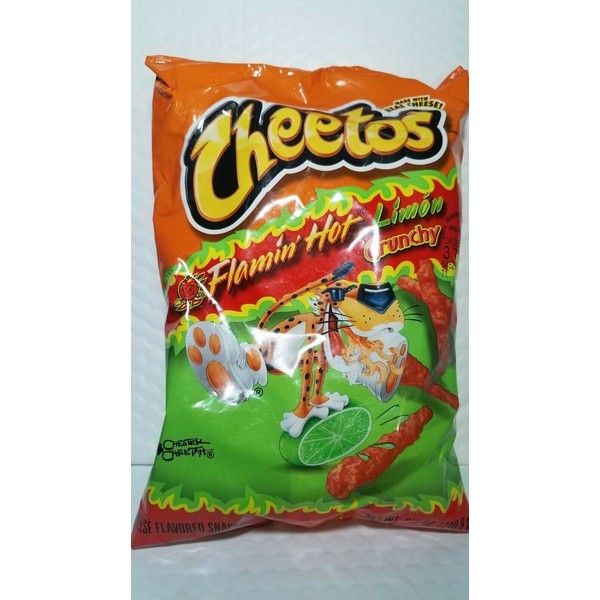 CHEETOS FLAMING' HOT LIMON CRUNCHY NET  8 1/2 OZ NEW & FRESH 05/2023 MADE IN USA