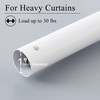 RYB HOME 1" Indoor Outdoor Tension Curtain Rod, 80-120" Rustproof