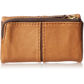 [Baggy Port] Full Chrome Two-Tone Wash Key Case, Camel