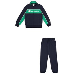 Champion Boy's Legacy Icons Full Zip Hooded Sweatsuit, Blue (BS501), 13-14 ans