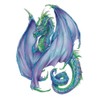Fantasy Dragons Temporary Tattoos, Set of 10 Colorful Dragon Tattoos
