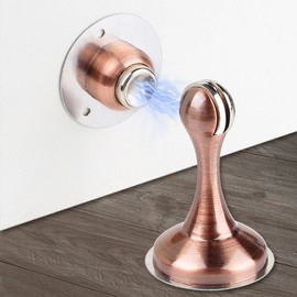 No-Drill Magnetic Door Stopper for Slam Prevention Magnetic Stopper - Green 2ea