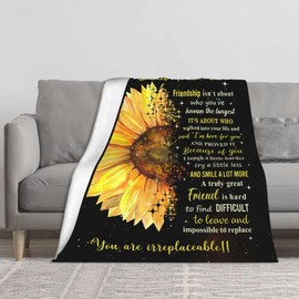 Guqklout Gifts for Best Friend Woman, Best Friend Birthday Gifts for Women, Birthday Gifts for Women Friendship, Gifts for Best Friend Female, BFF Gifts, Bestie Gifts Throw Blanket 60x50 Inch