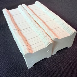 400 Pcs Embroidery Floss Bobbins,Cardboard Embroidery bobbins (White)