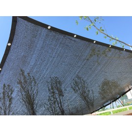 Perfect Sunblock Shade Cloth with Grommets 70% 10 ft x 20 ft Black for Plant Cover Greenhouse Barn Kennel Pool Pergola or Swimming Pool