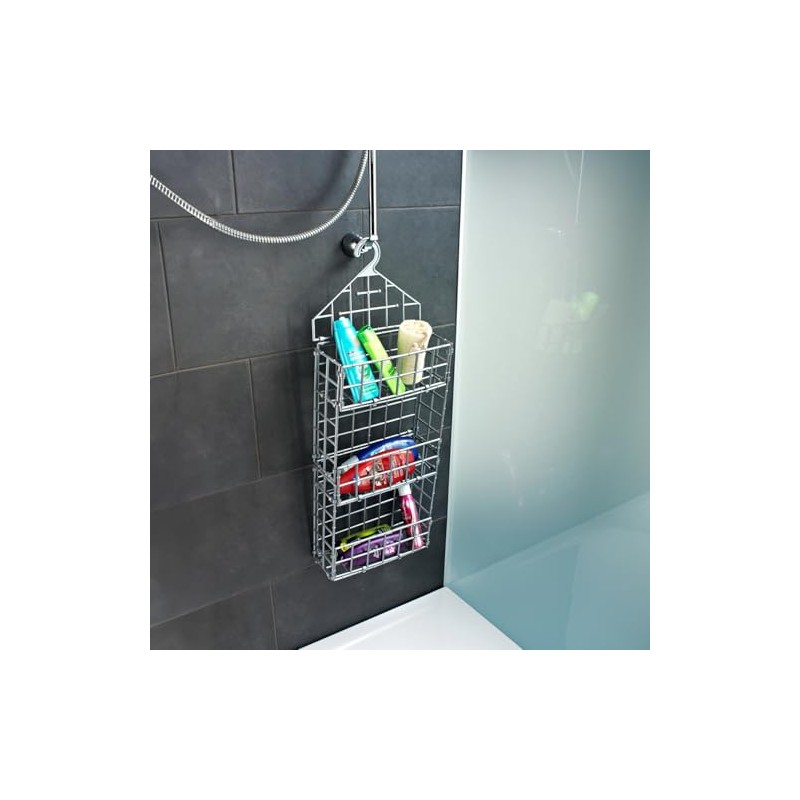 3 PAGEN® Hanging Plastic Organiser - 3 Compartments for Storage