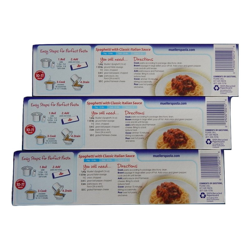 Mueller's Enriched Spaghetti Pasta 16 oz. / 1 lb. Box